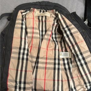 Burberry Black Jacket with Classic Check Lining